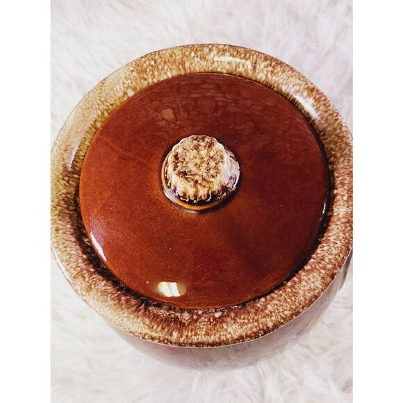 Hull Pottery Brown Drip Cookie Jar With Lid - Picture 6 of 11